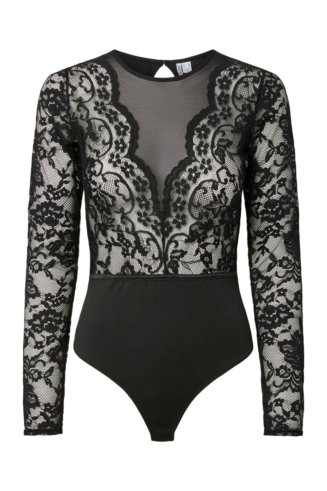 Pieces - Pcsara Ls Bodystocking - 5051466 Black