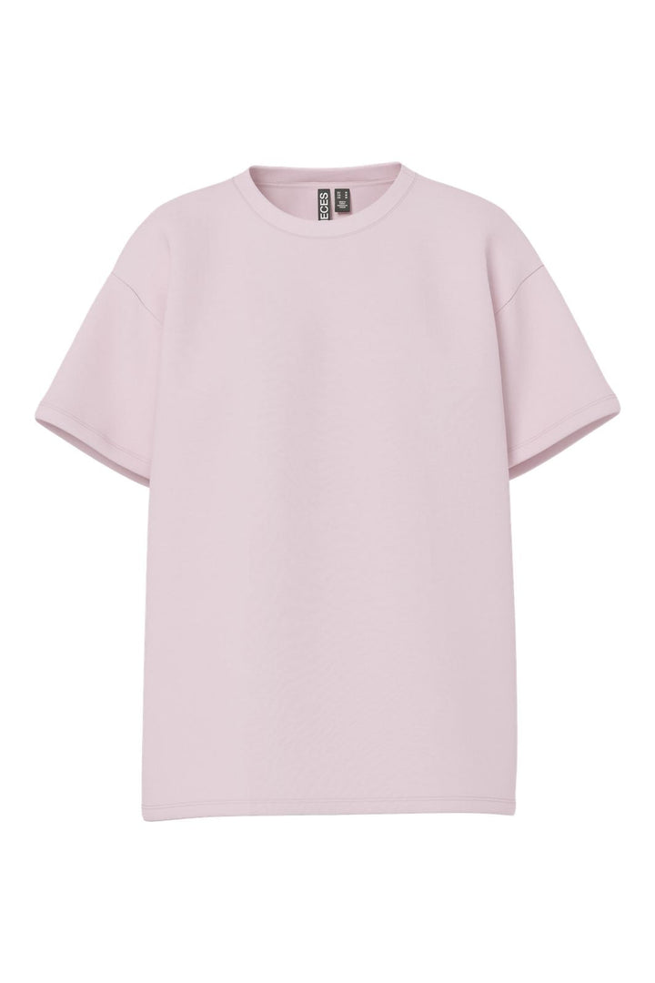 Pieces - Pcskylar Ss Oversized Tee - 4940930 Roseate Spoonbill