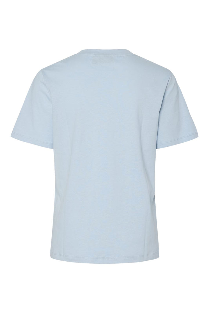 Pieces - Pctara Ss Printed T-Shirt - 4737862 Cashmere Blue Heart