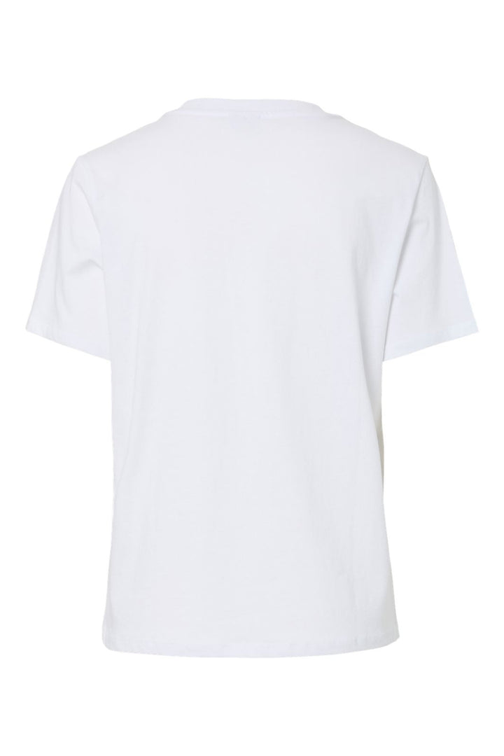 Pieces - Pctille Ss O-Neck Tee Pp - 4936515 Bright White Orange
