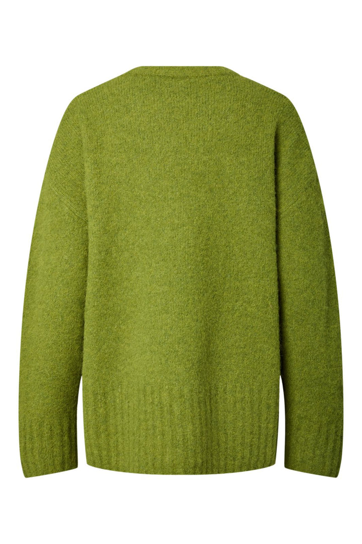 Pieces - Pctina Ls O-Neck Knit - 5087570 Woodbine Melange