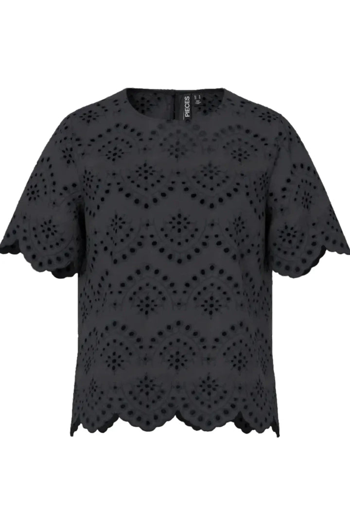 Pieces - Pcvilde Ss Top - 4902065 Black T-shirts 