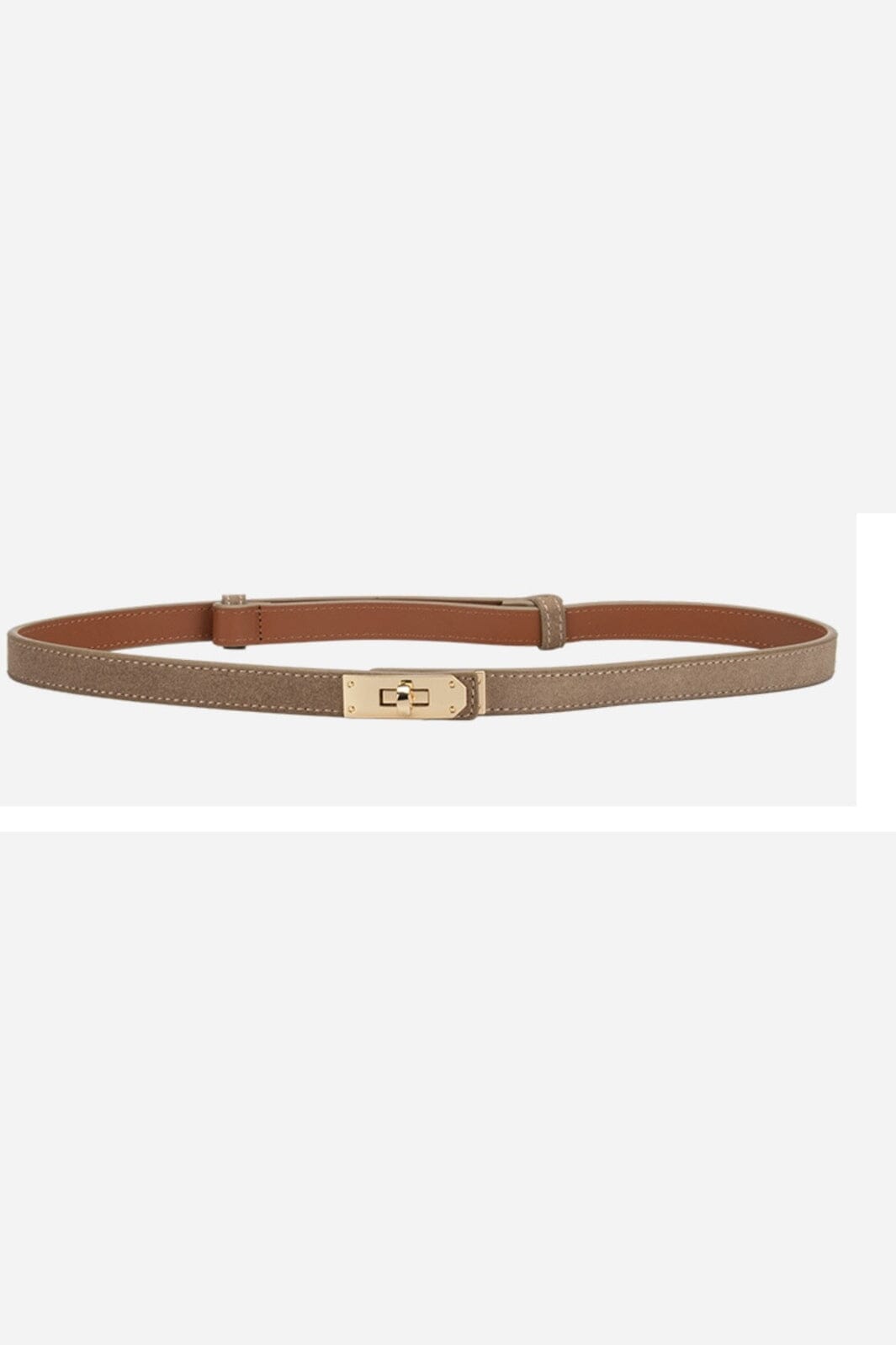 Plissé Copenhagen - River Suede Belt 70-820-669 - Light Brown
