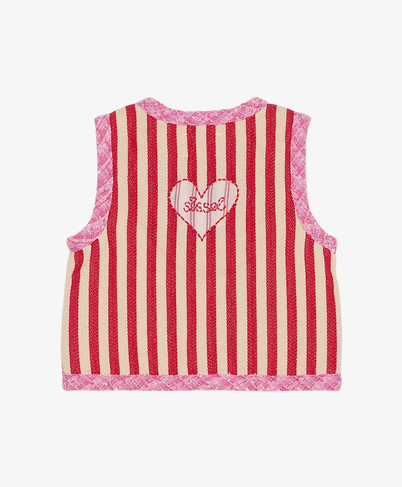 Sissel Edelbo - Como Mini Vest Se 2055 - Red Stripes