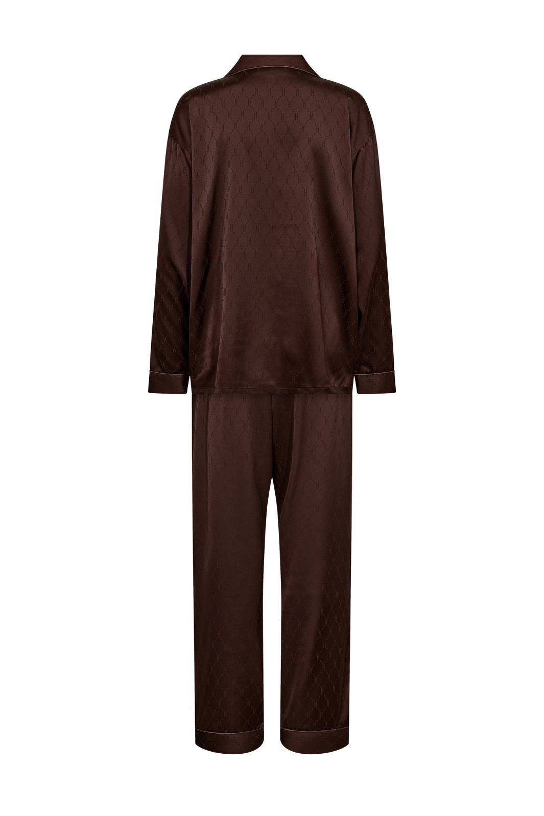 Hype The Detail - Satin Pyjamas 800-43 - 8989 - Brun