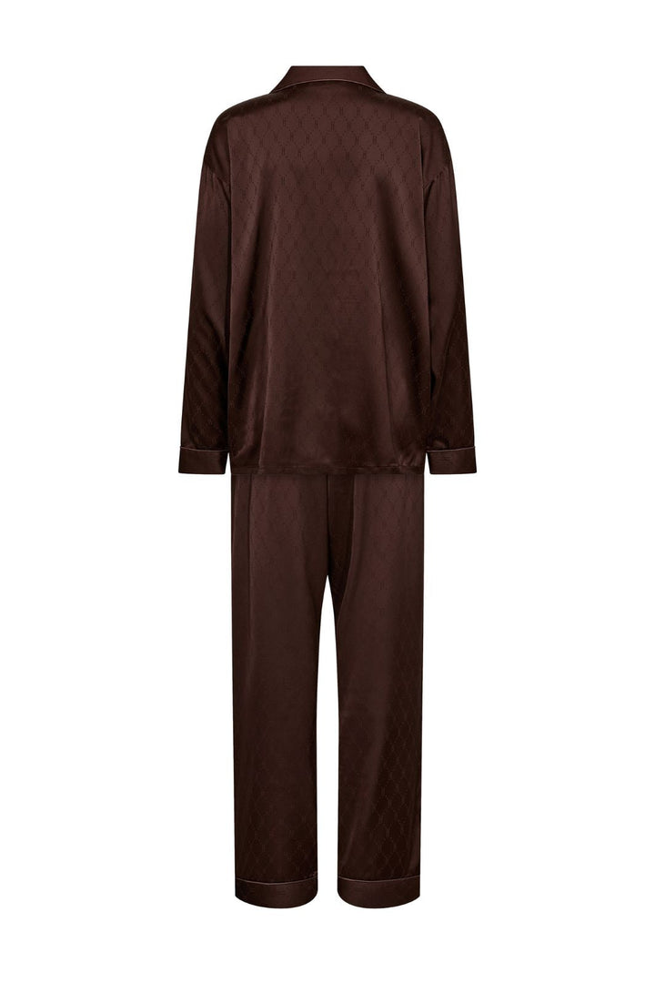 Hype The Detail - Satin Pyjamas 800-43 - 8989 - Brun