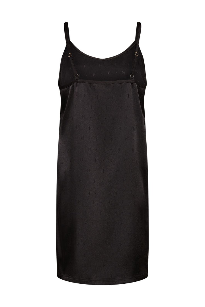 Hype The Detail - Slip Dress W/Log 240-98 - 9 - Black