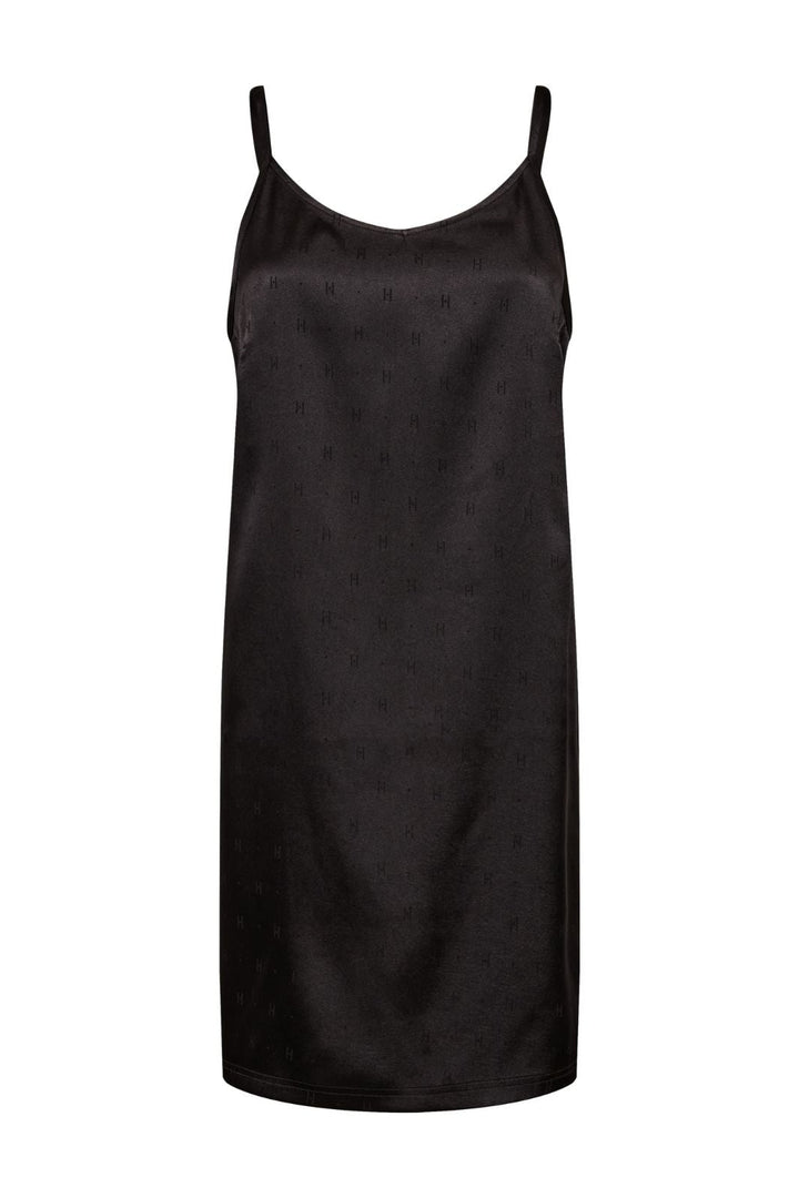 Hype The Detail - Slip Dress W/Log 240-98 - 9 - Black