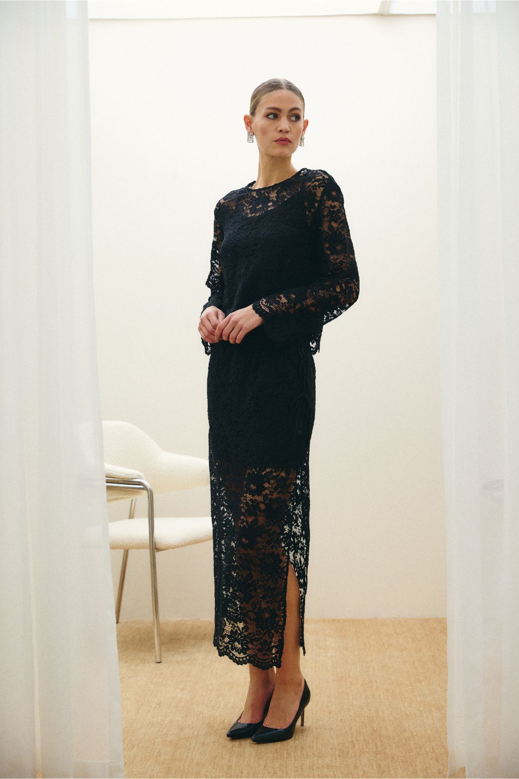 Hype The Detail - Lace Blouse 380-14 - 9 - Black