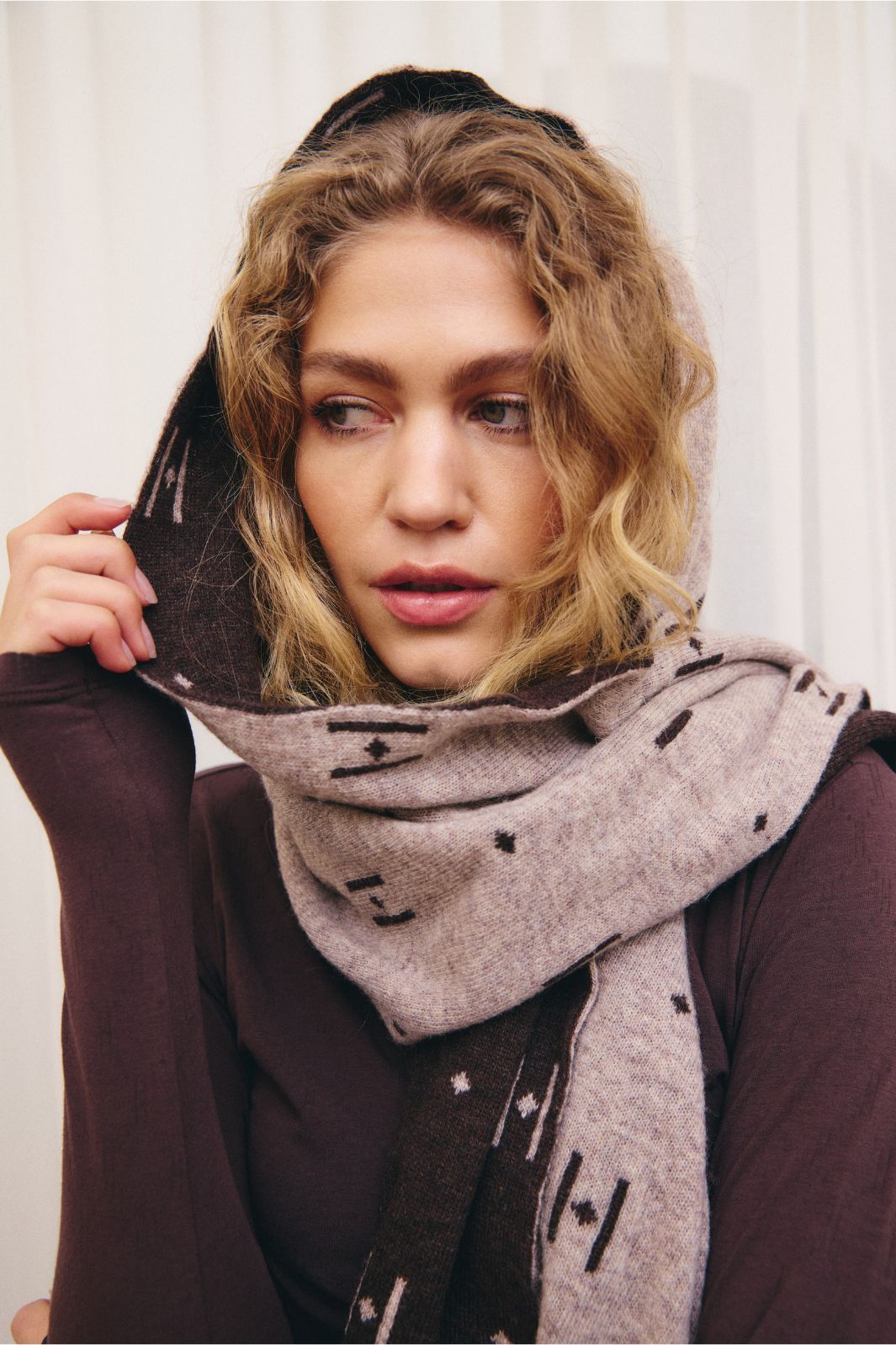 Hype The Detail - Scarf 955-83 - 4 - Sand