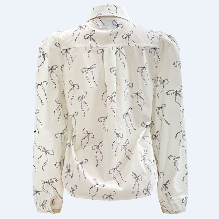 Liberte - Flora Ls Blouse 21598 - Creme Bow