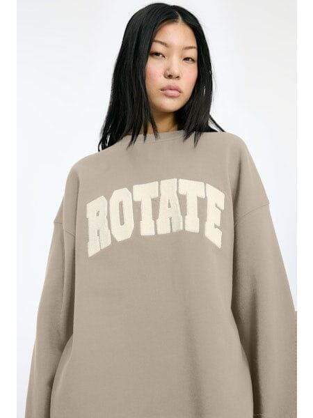 Rotate - Heavy Sweat Crewneck 115316532 - Cement Sweatshirts 