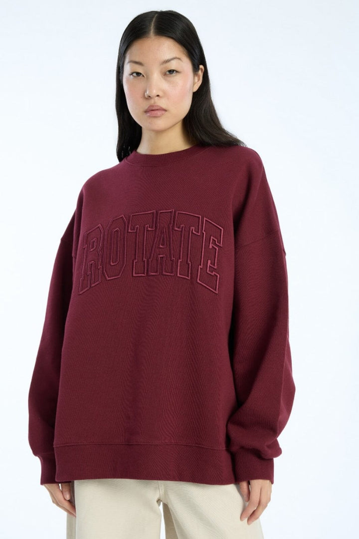 Rotate - Heavy Sweat Crewneck1143762734 - Zinfandel