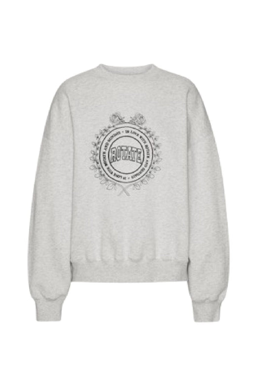 Rotate - Heavy Sweat Crewneck1143813070 - White Melange