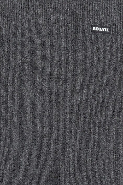 Rotate - Knit Highneck Jumper 1166971205 - 1205 Gray Pinstripe Strikbluser 