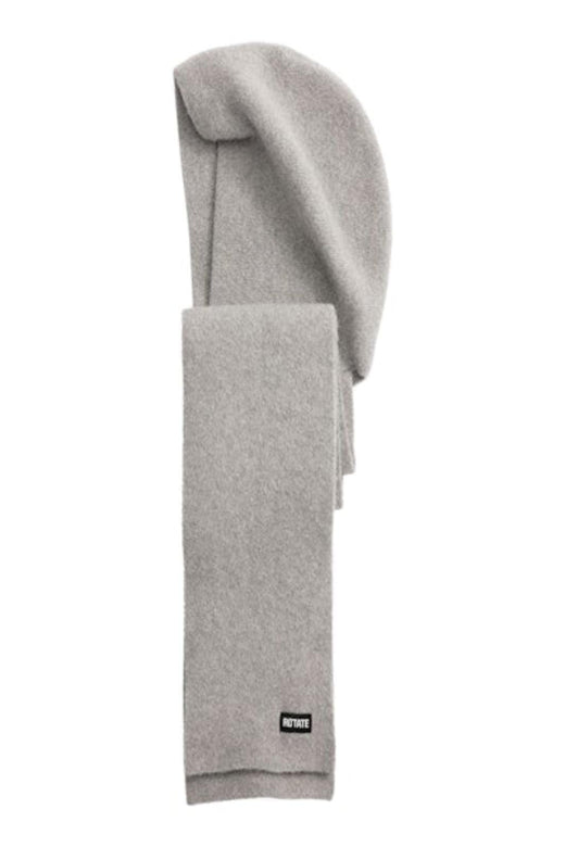 Rotate - Knit Hood Scarf 115260039 - ALLOY (LIGHT GRAY) Huer 