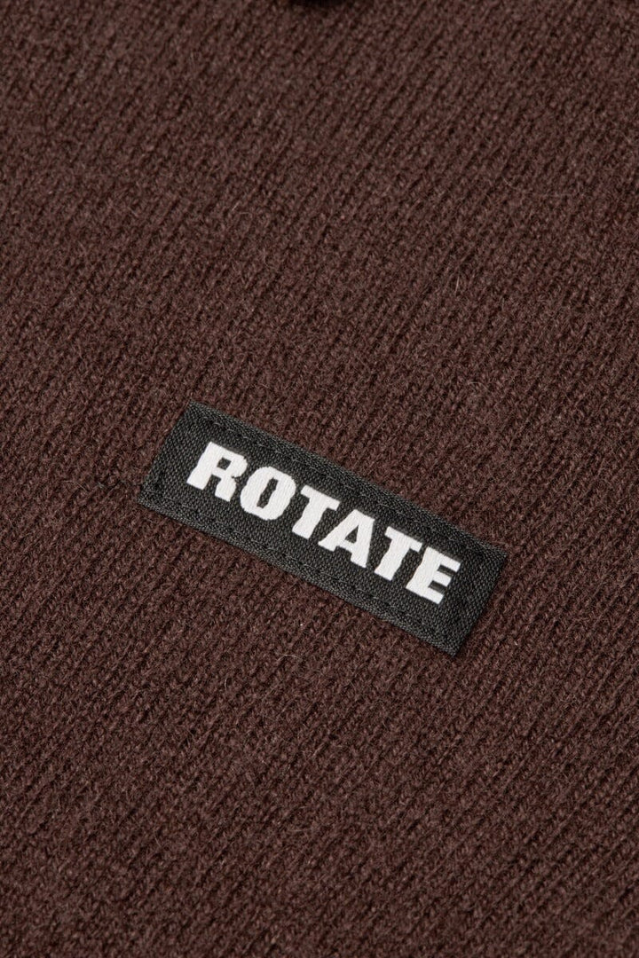 Rotate - Knitted Polo Top 1166801667 - 1667 Molé Strikbluser 