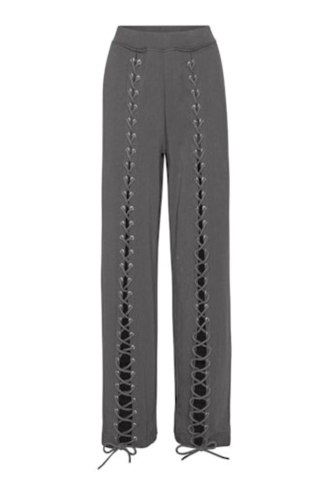 Rotate - Lacing Sweatpants 1143891205 - 1205 Gray Pinstripe Bukser 