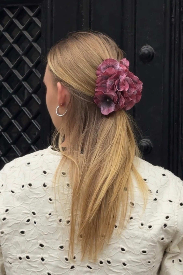 Bloom Objects - Hairclip - Hydrangea - Bordeaux - 02-560 Bordeaux