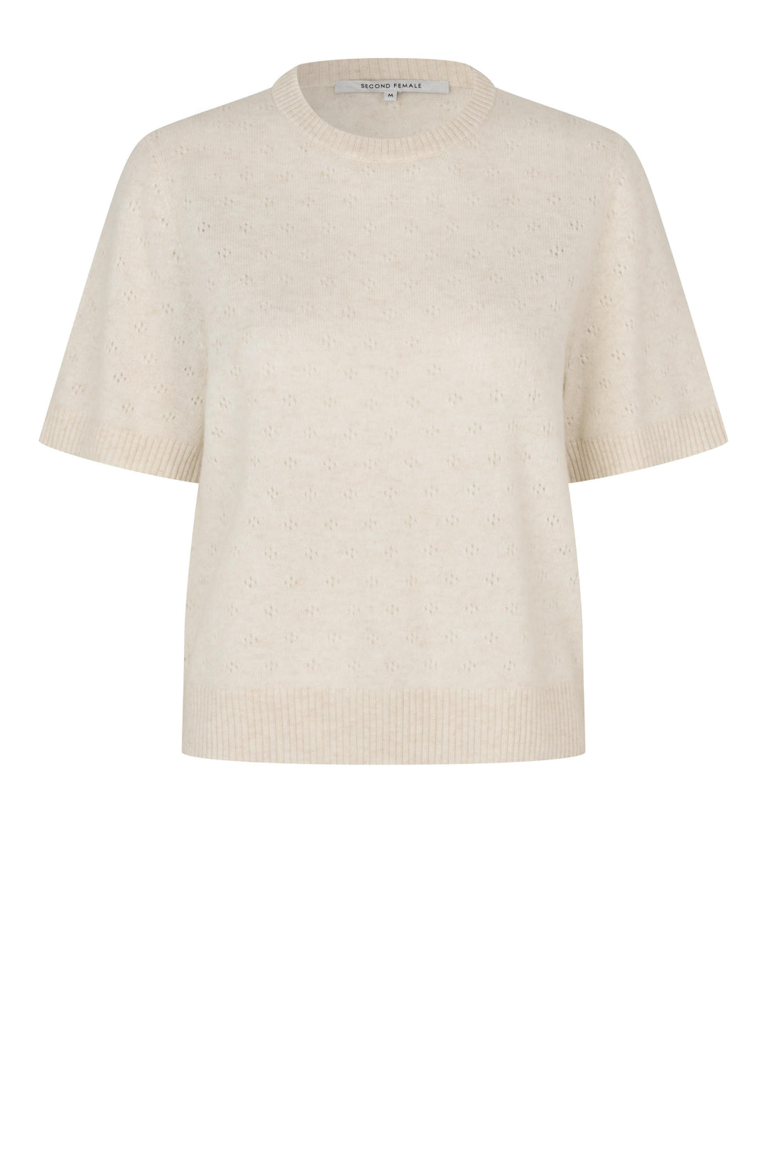 Second Female - Amala Knit SS O-Neck 60583 - 0508 Tofu 