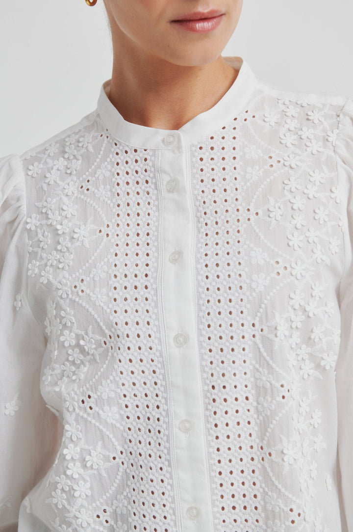 Second Female - Civenna Shirt 60549 - 1001 White Bluser 