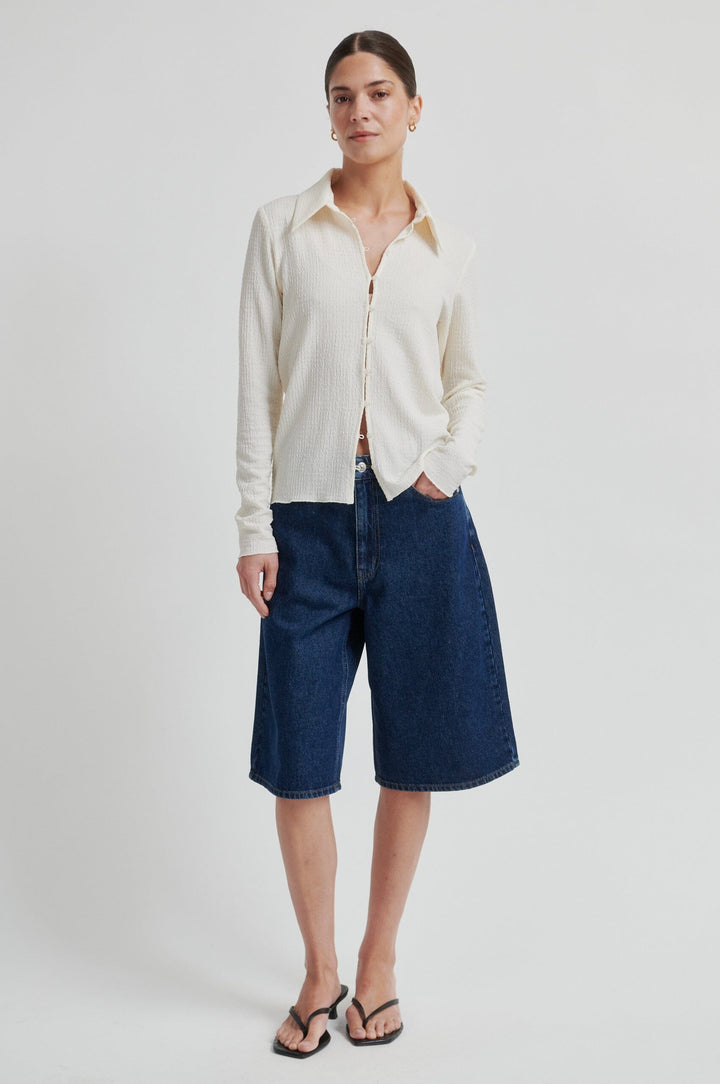 Second Female - Columbo Denim Shorts 60429 - 5998 Dark blue denim Shorts 