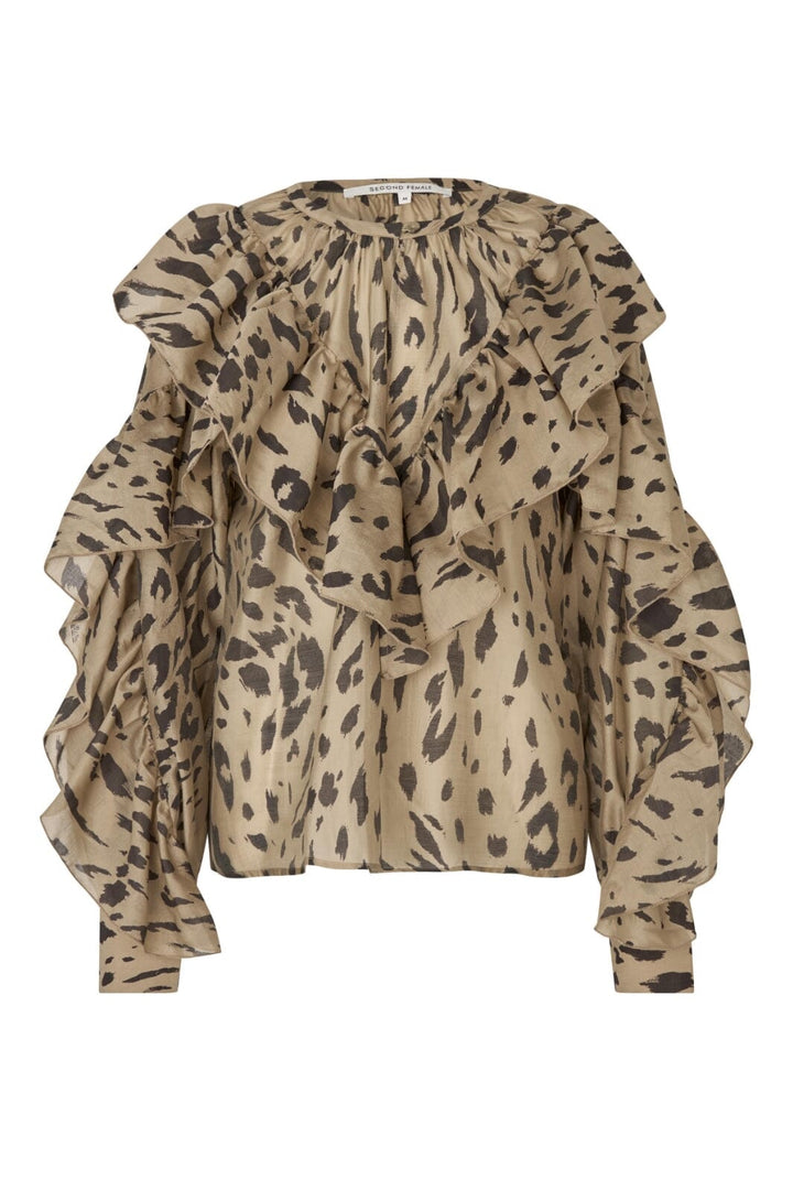 Second Female - Elouise Blouse 60410 - 6125 Kelp Bluser 