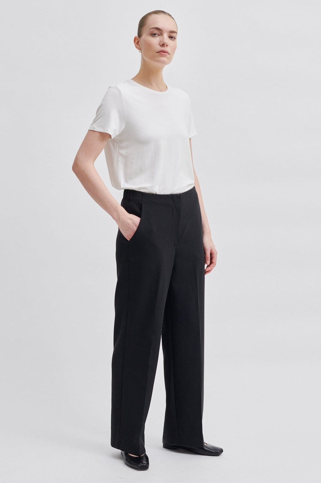 Second Female - Evie Classic Trousers 54385 - 8001 Black Bukser 