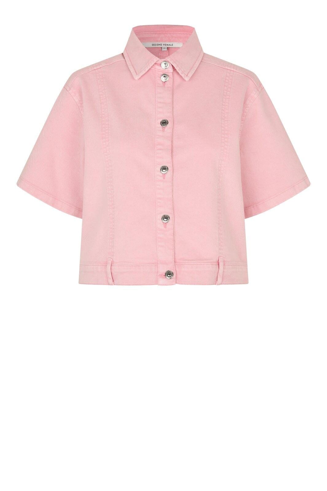 Second Female - Isella Denim Shirt 60474 - 9411 Pale Lilac Skjorter 