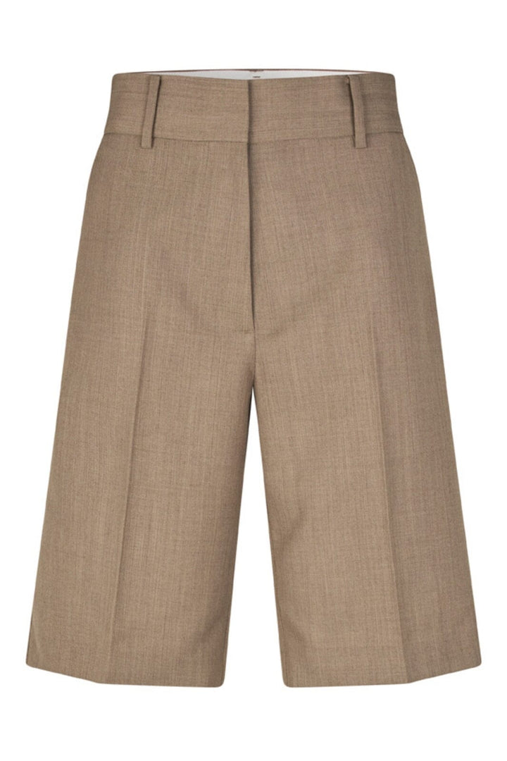 Second Female - Levelup Tailored Shorts 59846 - 6144 Mid Brown Melange