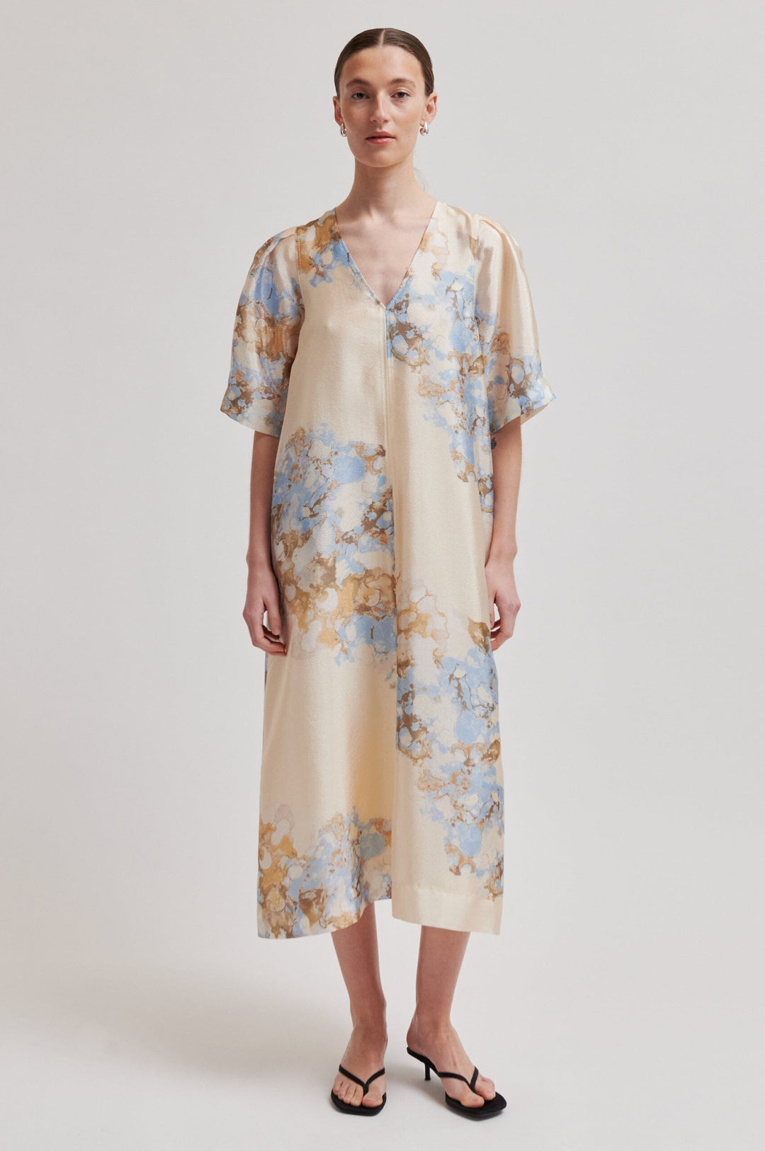 Second Female - Lugana Maxi Dress 59702 - 5126 Windsurfer Kjoler 