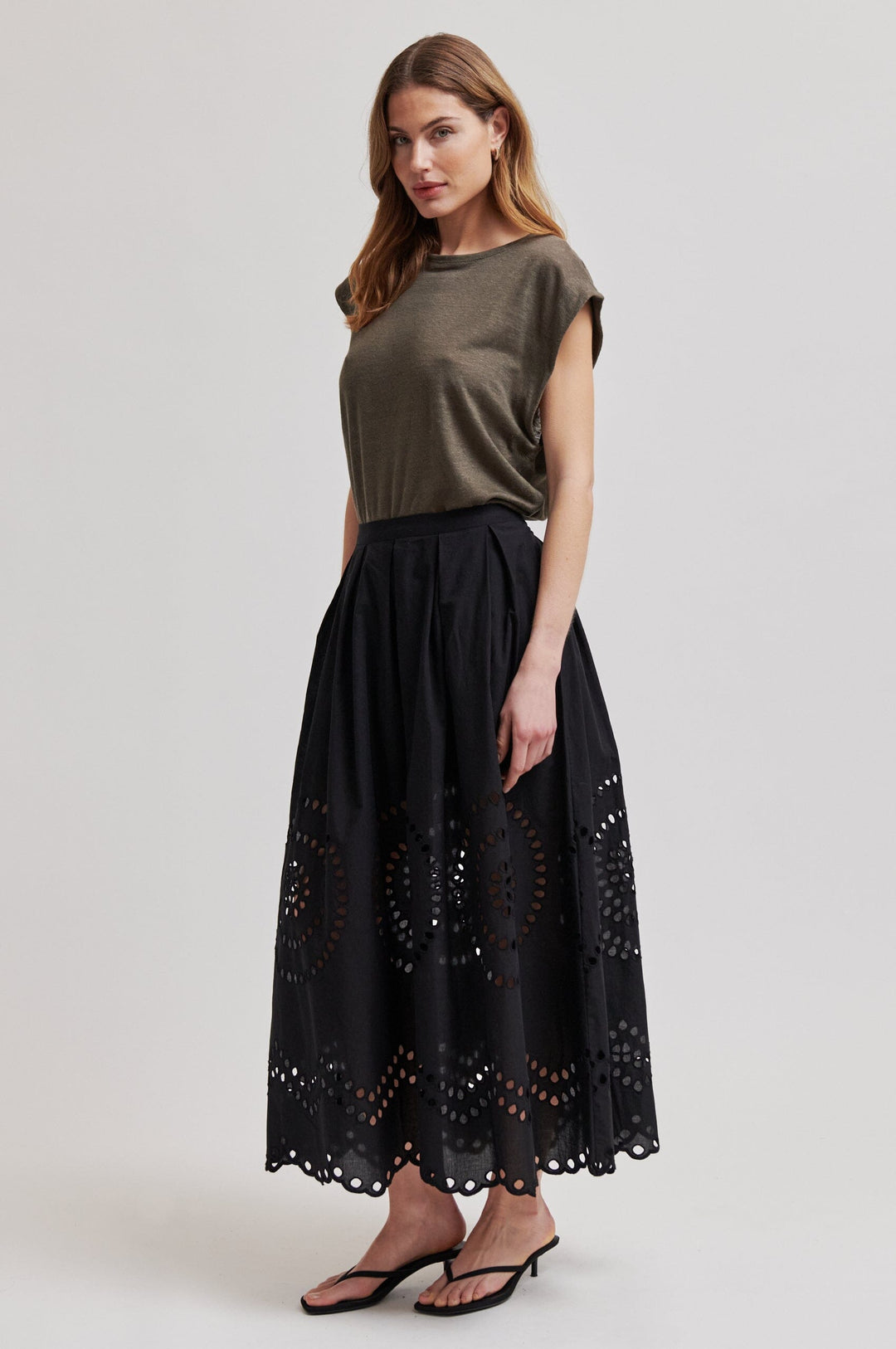 Second Female - Meryl Skirt 60608 - 8001 Black Nederdele 