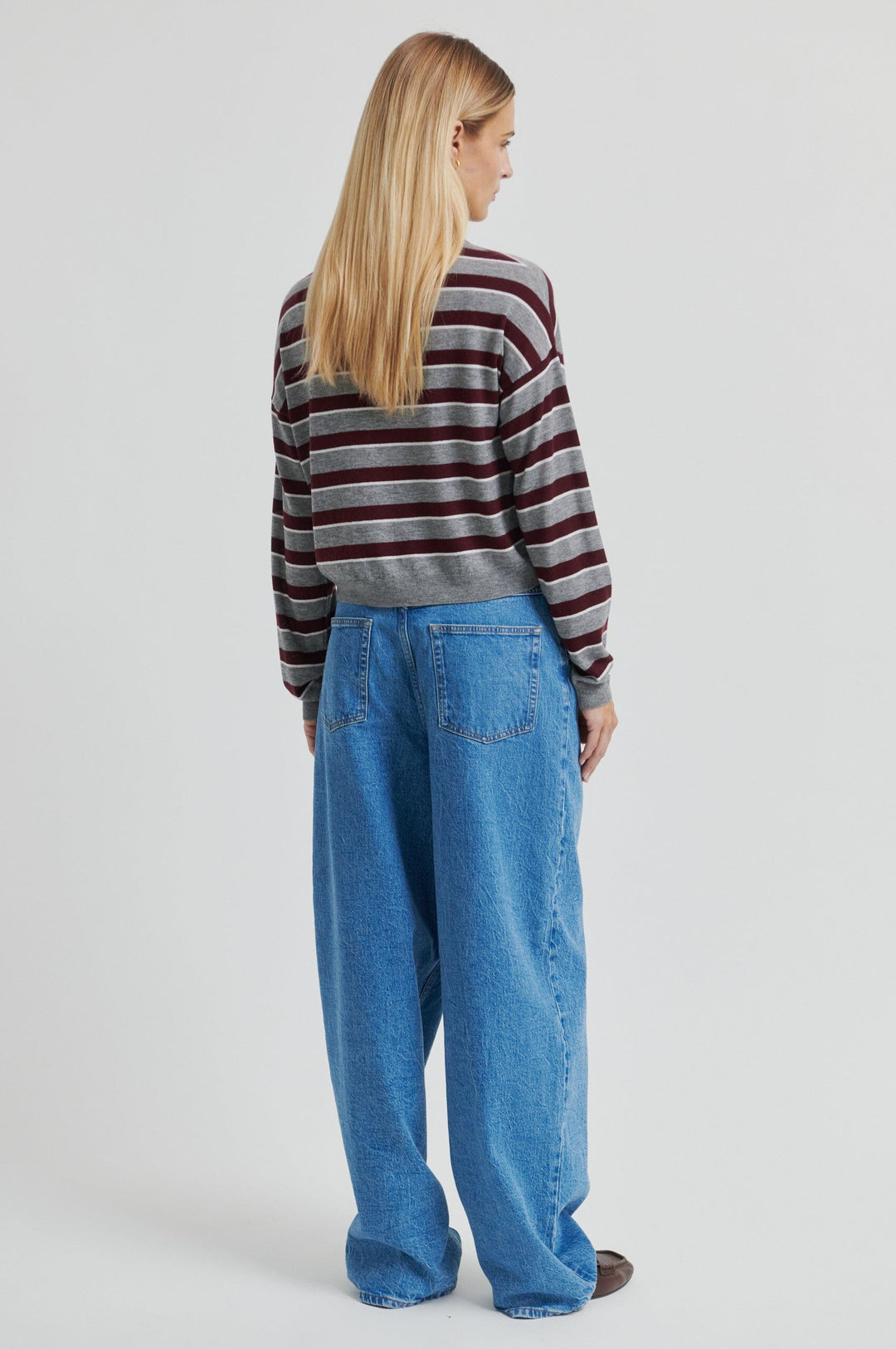 Second Female - Miley Knit Collar 60411 - 6148 Fudge Bluser 