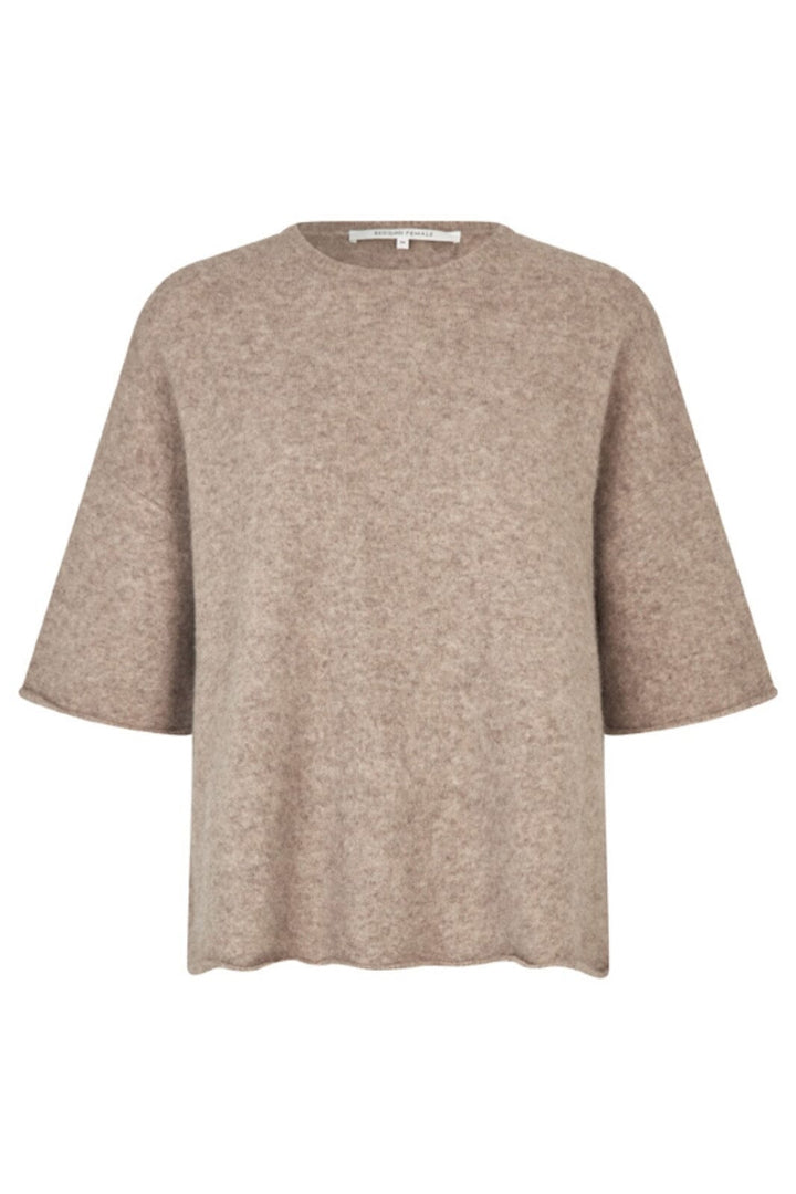 Second Female - Selana Knit O-Neck 60079 - 6007 Camel melange