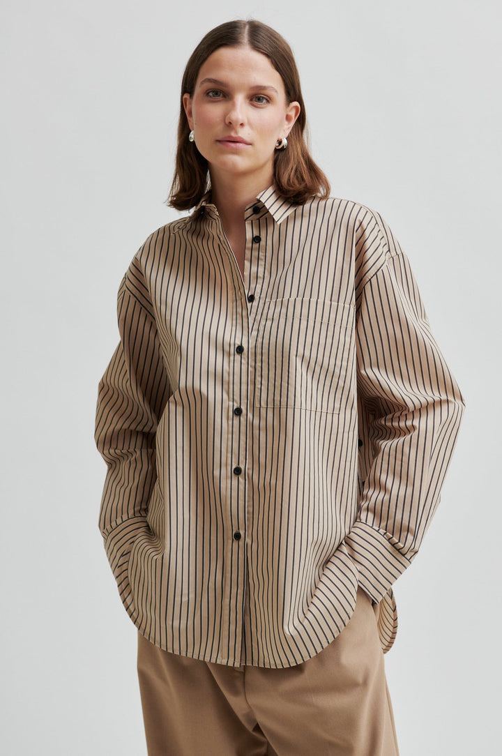 Second Female - Serina Shirt 60488 - 6016 Camel Skjorter 