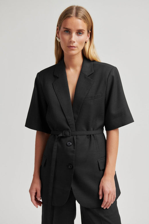 Second Female - Sharo New SS Blazer 60658 - 8001 Black Blazere 