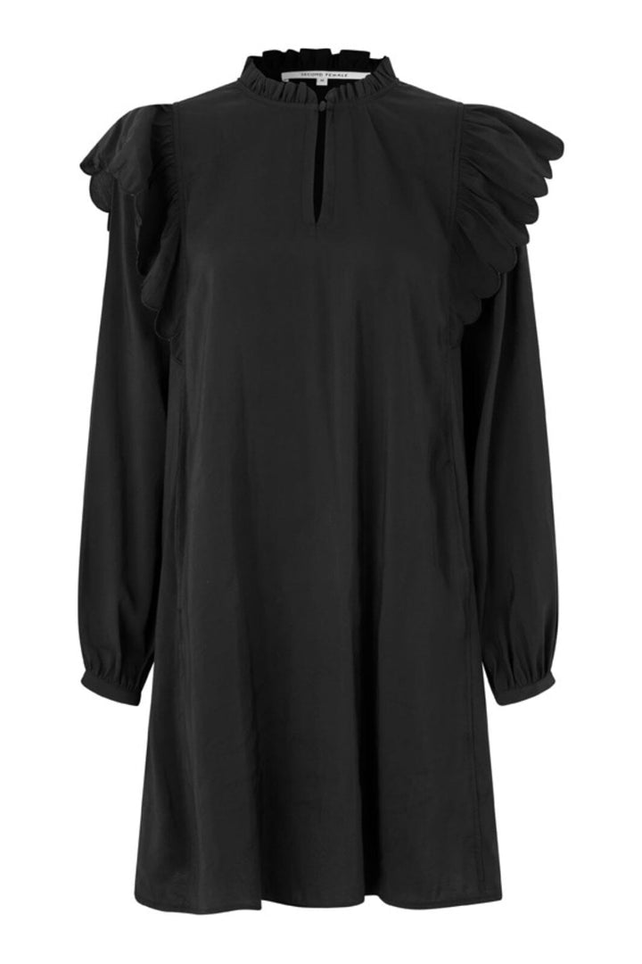 Second Female - Terra Frill Dress 60043 - 8001 Black