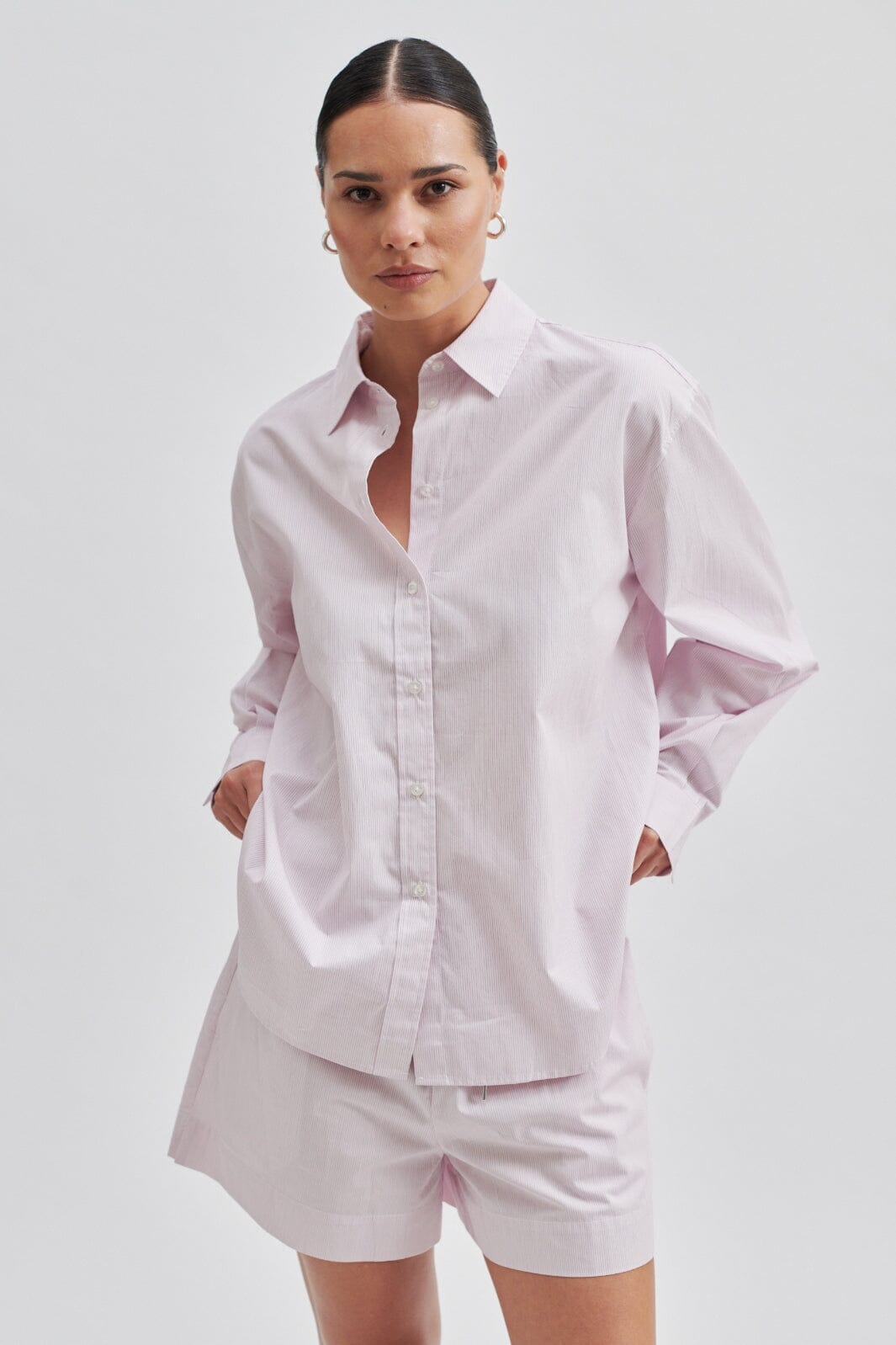 Second Female - Yaya Shirt - 3128 Lavender Fog Skjorter 