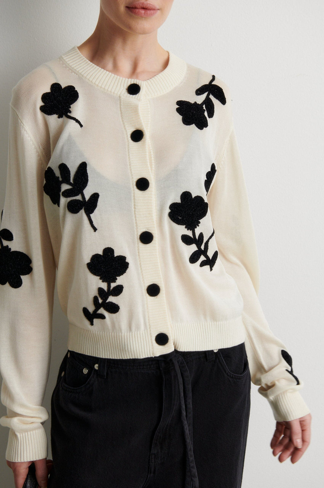 Second Female - Yota Knit Cardigan 61198 - 1051 Birch Cardigans 
