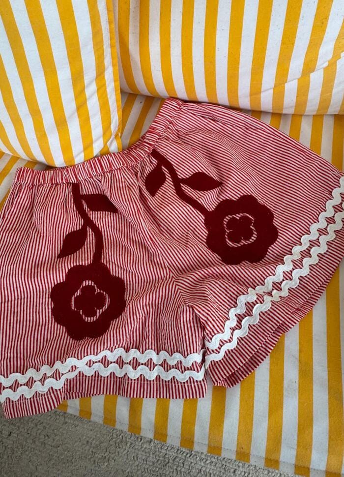 Sissel Edelbo - Abelone Shorts SE 1795 - Red Flower Shorts 