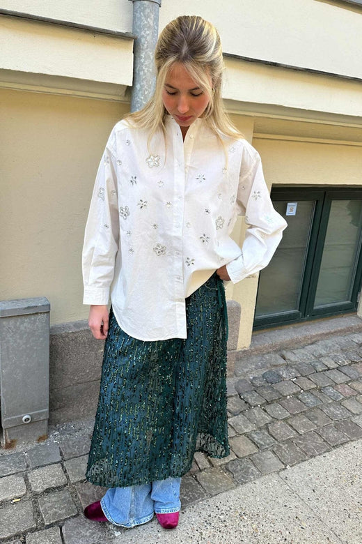 Sissel Edelbo - Betsy Wrap Skirt SE 1712 - Dark Green