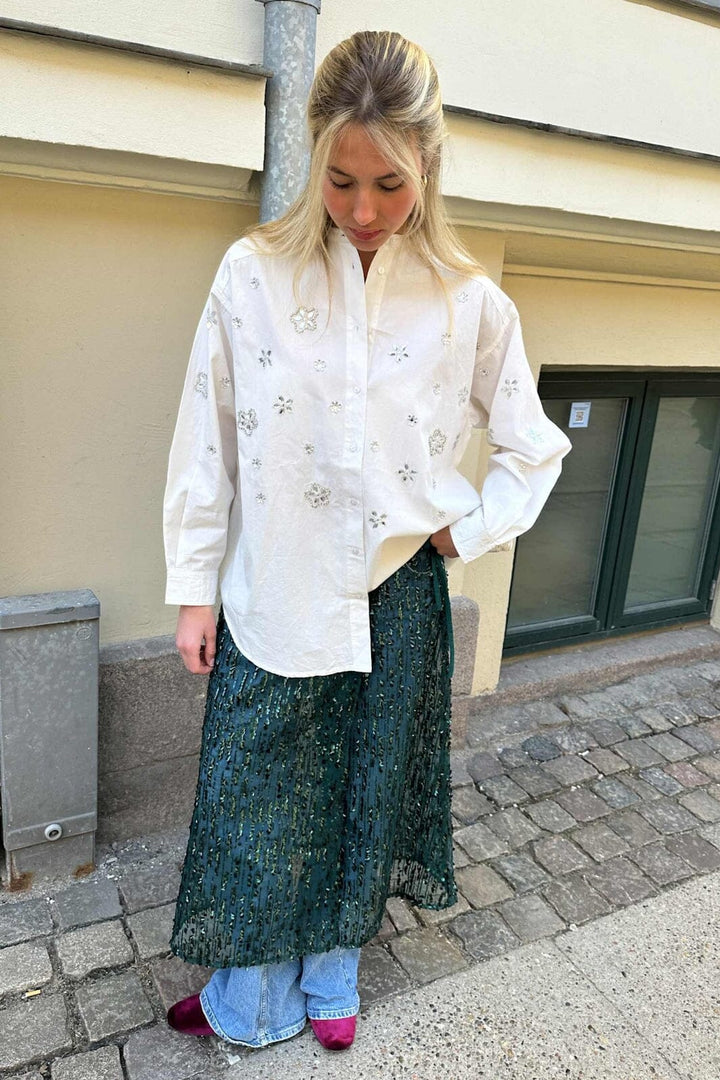 Sissel Edelbo - Betsy Wrap Skirt SE 1712 - Dark Green