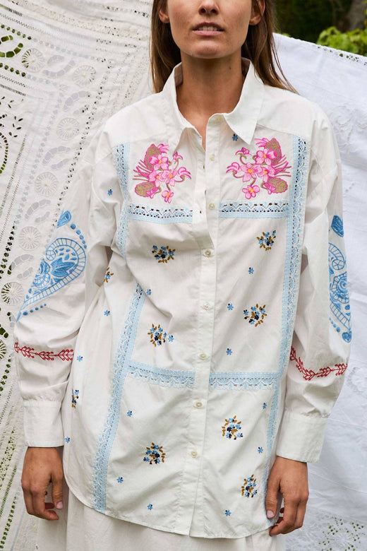 Sissel Edelbo - Camma Shirt SE 1761 - Snow White Skjorter 