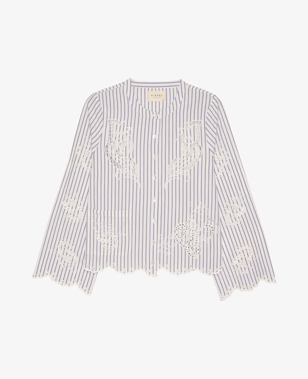 Sissel Edelbo - Cecilie Shirt SE 1897 - Purple Stripes Bluser 