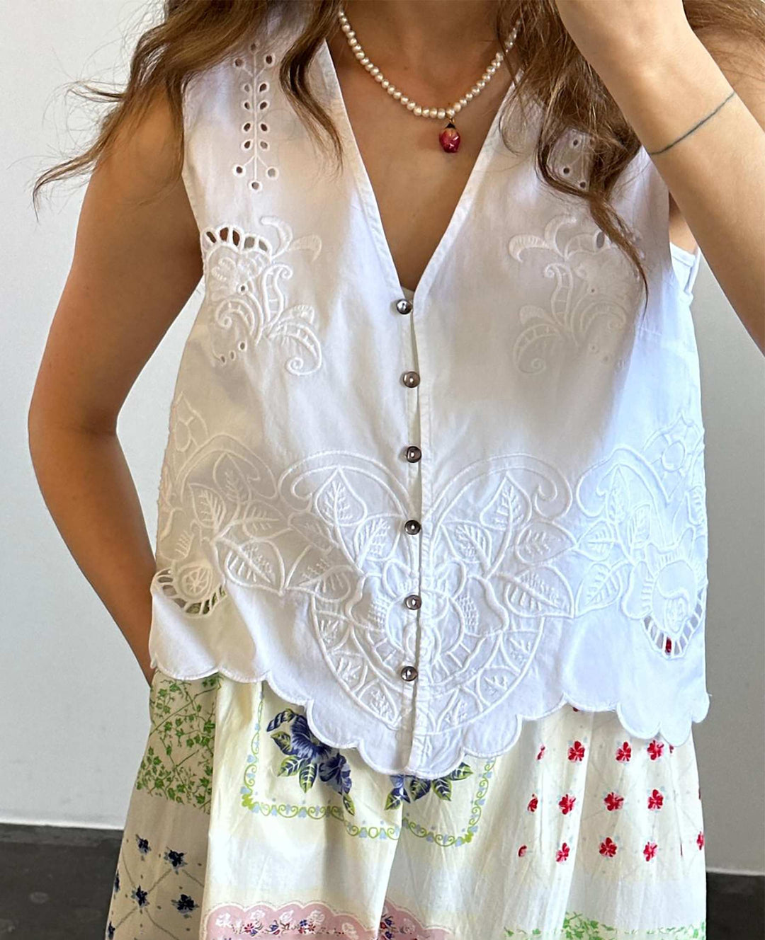 Sissel Edelbo - Celestine Top SE 1607 - White Toppe 