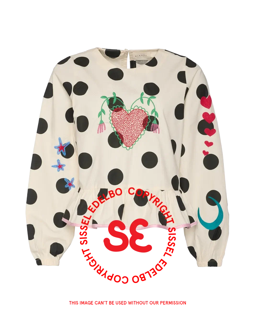 Sissel Edelbo - Diana Top SE 1687 - Black Dot