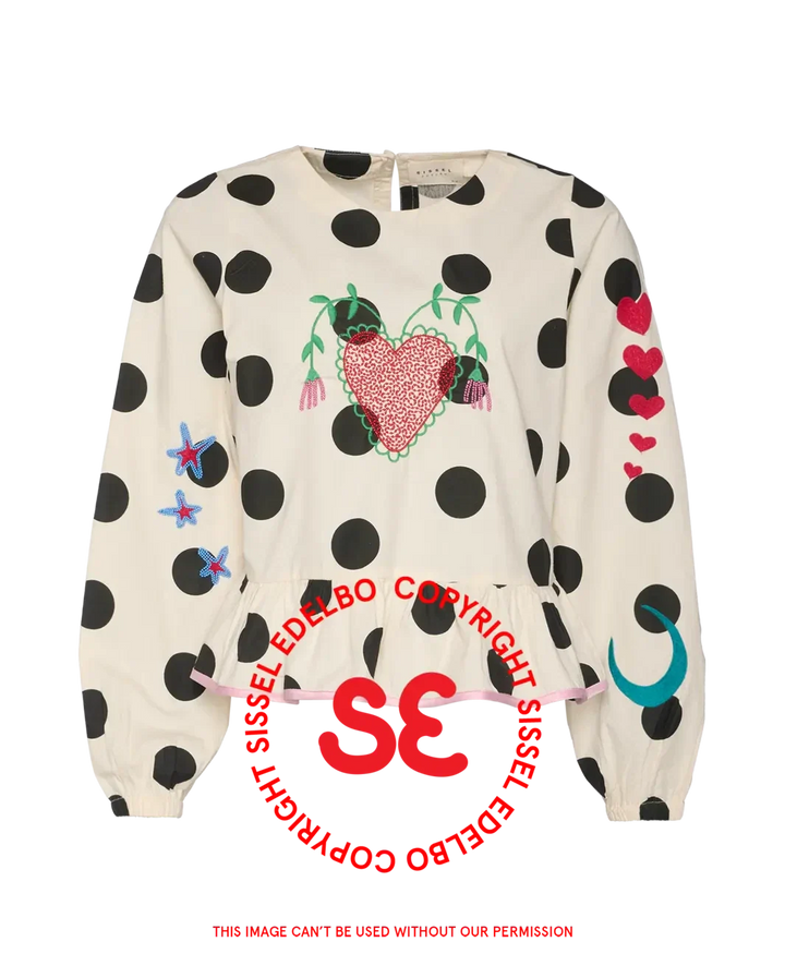 Sissel Edelbo - Diana Top SE 1687 - Black Dot