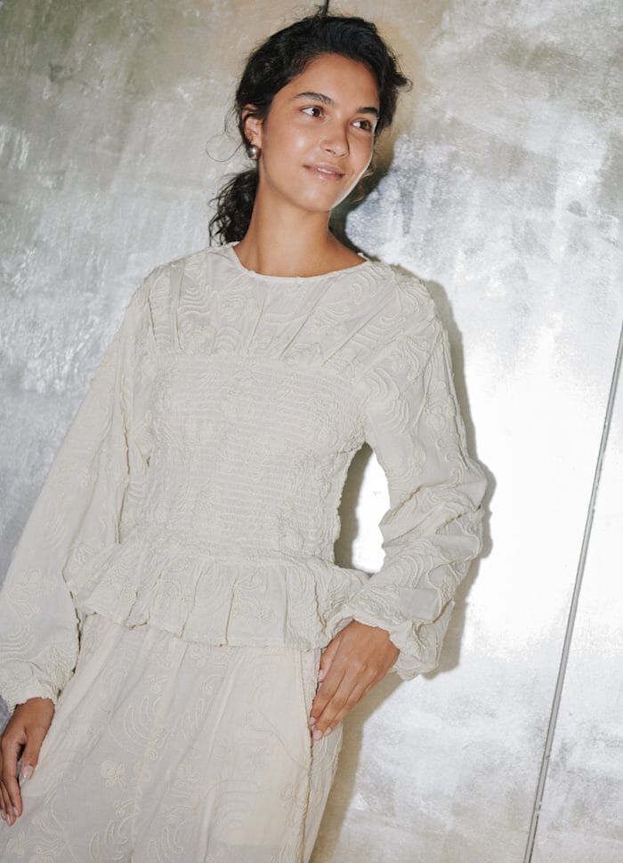 Sissel Edelbo - Iluna Top SE 1902 - Champagne Bluser 