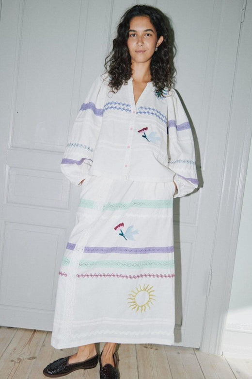 Sissel Edelbo - Isha Top SE 1904 - Snow White Bluser 