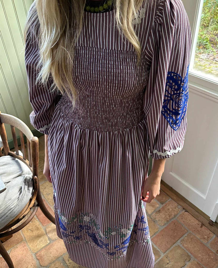 Sissel Edelbo - Ivy Dress Se 2021 - Purple Stripes Kjoler 